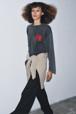 WASHED LONG SLEEVE T-SHIRT