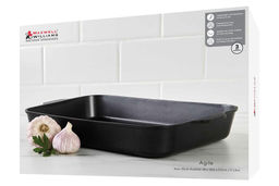 В наличии 1 шт. Форма для запекания, 38х28,5х5,5 см, с покрытием, алюминий, черная, Agile