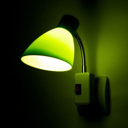 Бра в розетку «Классика» 1×10 Вт Е27 зеленый 10×14.5×25 см