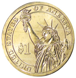 1 доллар 2013 года D США 27-й президент США Уильям Тафт