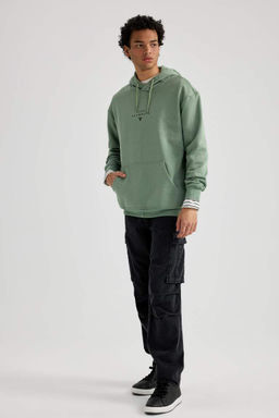 Джинсовые брюки с нормальной талией, комфортной посадкой и нормальным кроем, с карманом-карго - Defacto фото 3