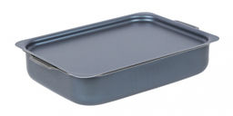 АП_AZURE (Сатин) Противень 270*350мм.2 цел.руч, мет/кр, а/п (синий) арт.63352 Калитва