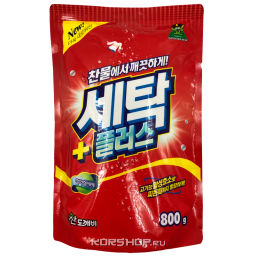 Стиральный порошок с ферментами Saetak Plus Sandokkaebi, Корея, 800 г Акция
