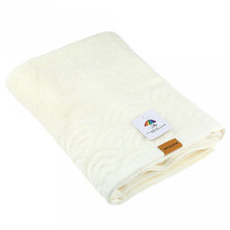 Полотенце махровое "Волна" 70х140см, хлопок 100%, молочный (Китай)