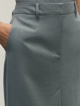 Юбка миди с контрастной деталью по низу / Zarina  фото 5