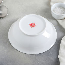Тарелка фарфоровая суповая Аврора, 600 мл, d=18 см, цвет белый - Simaland фото 3