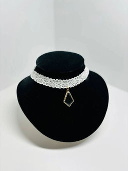 Чокер PW0630 белый - Mini maxi фото 3