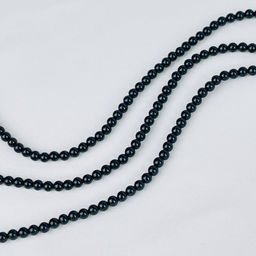 Бусины для украшений из черного Агата (90 бусин) - Радуга самоцветов фото 4