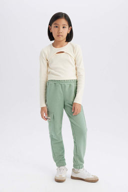 K?z Cocuk Kargo Cepli Beli Pacas? Lastikli Jogger Esofman Alt? - Defacto фото 2