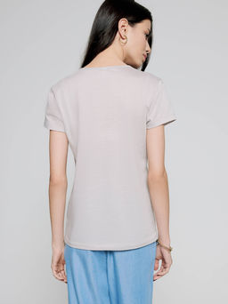 CONTE Футболка из премиального хлопка "ощущение шелка" LD 1119 ashes of grey