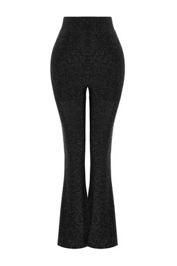 Trendyolmilla Antrasit Yuksek Bel Simli Orme Pantolon TEDAW25PL00027