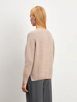 Джемпер с разрезами по бокам B2890/cammello - Emka фото 10