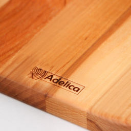 Набор деревянных разделочных досок на подставке Adelica, 2 шт.: 38×18, 28×18 см, пропитаны минеральным маслом, берёза