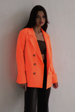 10635 Жакет двубортный ярко-оранжевый - Martichelli фото 10