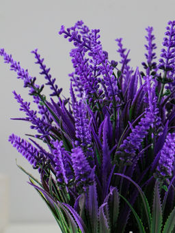 Искусственный цветок в горшке Лаванда куст, 7.5?19 см, МИКС