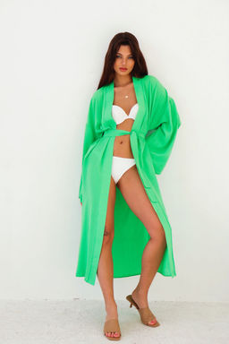 9431 Кимоно длинное салатовое - Martichelli фото 6