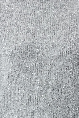 Gri Yumusak Dokulu Pamuklu Triko Kazak TWOAW25KZ00005 - Trendyolmilla фото 3