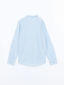 ?izgili Keten Kar???ml? Erkek ?ocuk G?mlek