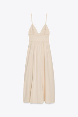 POPLIN MIDI DRESS - Zara фото 7