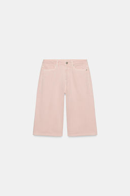 BERMUDA DENIM TIRO MEDIO ZW COLLECTION / Rosa - Zara фото 5