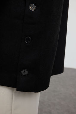 Trendyolmilla Man Antrasit Oversize Fit Dik Yaka Uzun Kase K?sl?k Kaban TMNAW25KB00005  фото 14
