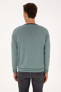 Erkek Comfort Fit Yaka Detayl_ Mint Kazak - U.s. polo assn фото 5