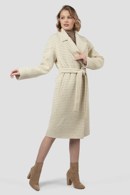 01-12116 Пальто женское демисезонное (пояс)