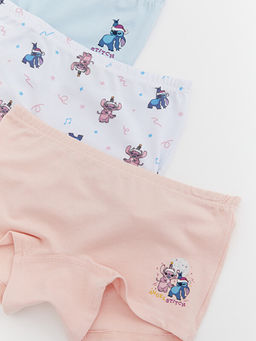 Stitch ve Angel Bask?l? K?z ?ocuk Boxer 3l? - Waikiki фото 3