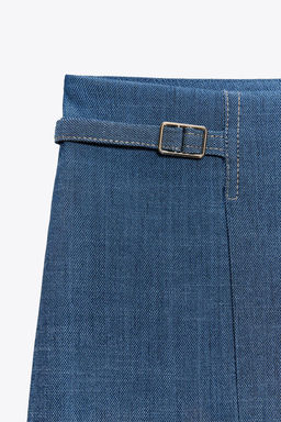 WIDE-LEG TROUSERS WITH BELT LOOPS - Zara фото 7