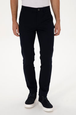 Erkek Lacivert Slim Fit Kanvas / Chino Pantolon - U.s. polo assn фото 2