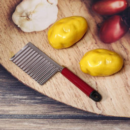 Цена за 5 шт. Шинковка для картофеля слайсер с пластиковой длинной ручкой