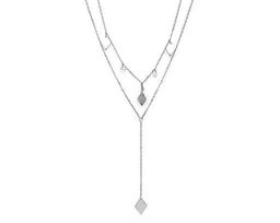 Колье из серебра куб.циркон., ТФК-18