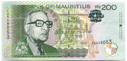 Банкнота 200 рупий 2022 года Маврикий