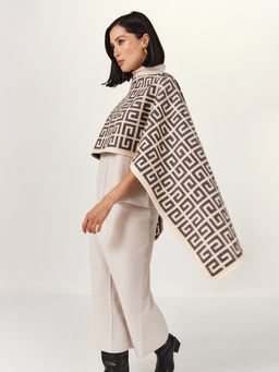 в составе ШЕРСТЬ  и КАШЕМИР Большой, мягкий, теплый  двусторонний палантин - Tantino фото 9