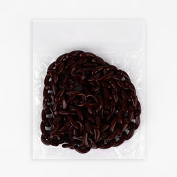 Цепочка для сумки, пластиковая, 23 17 мм, 120 см, цвет тёмно-коричневый - Арт узор фото 3