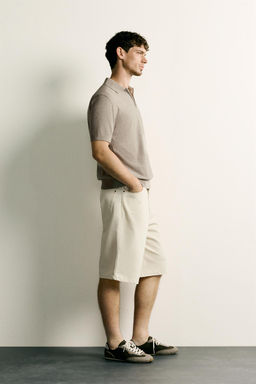 POLO PUNTO REGULAR FIT CREMALLERA / Crudo / Vigor?