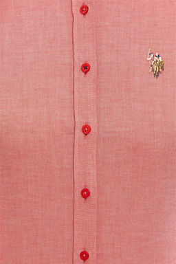 Женская красная базовая рубашка с длинным рукавом Неожиданная скидка в корзине - U.s. polo assn фото 5