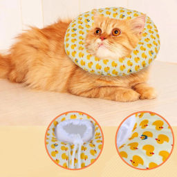 Воротник ветеринарный на кулиске "ЛЮБИМЫЙ БРО", уточки, р M, окружность шеи 17-27см (лейбл)