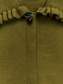 Вязаный кардиган с декоративной пуговицей / Zarina