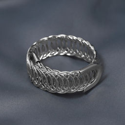 Подхват для штор «Кольцо», 2×23 см, цвет серебряный