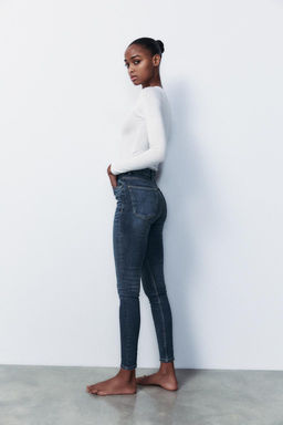 TRF SCULPT HIGH-WAIST JEANS - Zara фото 9