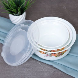 Салатник с крышкой 3 предмета А / HDW3B-XN (7064) /уп 12/ Букет пионов - Галеонтрейд фото 6