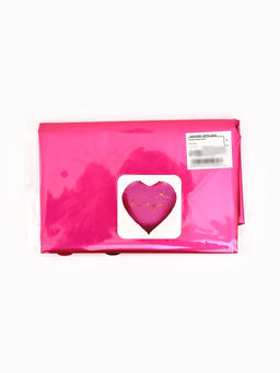 Воздушный шар фольгированный 63" «Сердце, фуксия"