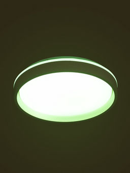 Люстра LED FZ601, 3000-6500К+RGB, 46 Вт, d=39 h=8 см, с ПДУ, белый
