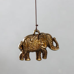 Музыка ветра «Ожерелье и слон», 4 трубки 5 колокольчиков, 54 см