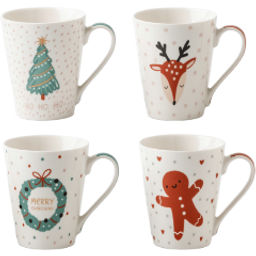 Кружка JEWEL Рождество 380 мл (new bone)