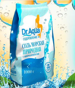 Соль морская Dr.Aqua природная, 1 кг