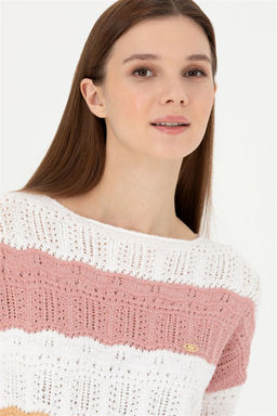 Женский свитер с круглым вырезом и каменным узором Неожиданная скидка в корзине - U.s. polo assn фото 2