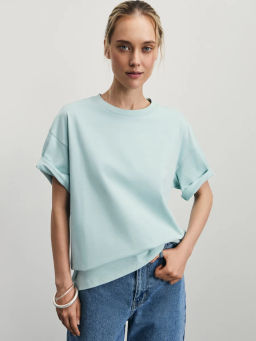 Базовая футболка оверсайз из хлопка / Zarina