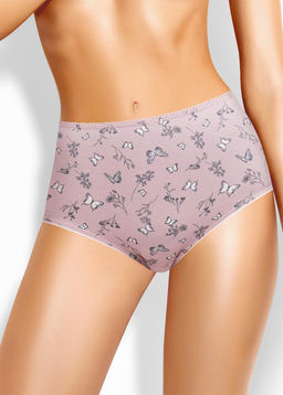 CLE M1182 Трусы жен. Флора бежевый/т.серый